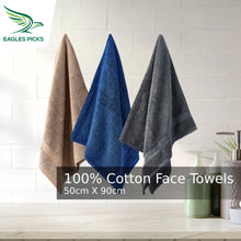 Load image into Gallery viewer, Cotton Face Towel - 100% Cotton - 50cm X 90cm - By Eagles Picks
