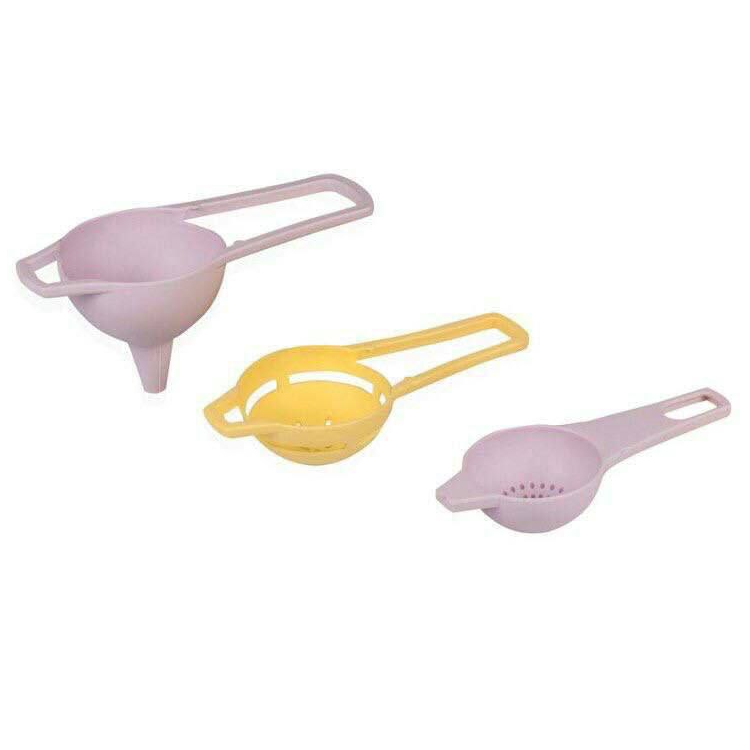 Tea Strainer, Funnel and Egg Separator , 3 in 1 Set