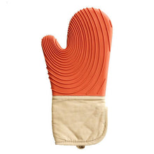 Load image into Gallery viewer, Heat Resistant Silicone Grilling Gloves with Inner Cotton Layer for Barbecue, Cooking, Baking and Smoker
