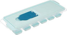Load image into Gallery viewer, Ice Cube Tray with Lid -  Covered Ice Cube Tray with Removable Cover and silicon bottom
