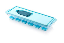 Load image into Gallery viewer, Ice Cube Tray with Lid -  Covered Ice Cube Tray with Removable Cover and silicon bottom
