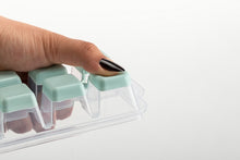 Load image into Gallery viewer, Ice Cube Tray with Lid -  Covered Ice Cube Tray with Removable Cover and silicon bottom
