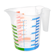 Load image into Gallery viewer, Measuring Cup With Angled Grip and Spout - Plastic Measuring Container - 1,000 ml./34 oz
