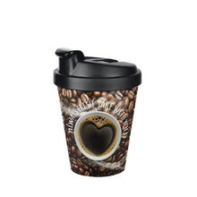 Load image into Gallery viewer, Plastic Reusable Coffee Cup with Lid - Motto Termo Cup - 400ml. / 14oz. Travel Mug
