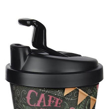 Load image into Gallery viewer, Plastic Reusable Coffee Cup with Lid - Motto Termo Cup - 400ml. / 14oz. Travel Mug
