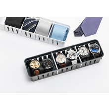 تحميل الصورة في عارض المعرض، Plastic Storage Organizer with 5 Adjustable Compartments
