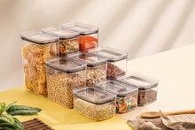 Load image into Gallery viewer, Food Storage Containers Set - Sealed/Airtight Rectangular Food Jars Chef box - 1Lt.
