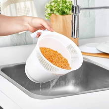 Load image into Gallery viewer, Rice Washing Colander - Rice Washing Bowl - Wash Strainer for Fruits and Vegetables Cleaning
