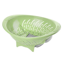 تحميل الصورة في عارض المعرض، Smart Plastic Colander &amp; Strainer with Easy Open-Close Bottom Door - BPA-Free

