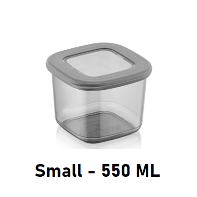 Food Storage Containers with Silicone Lid Square (550 ml.)