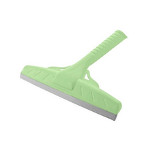 تحميل الصورة في عارض المعرض، A light green window squeegee with a silicone blade and a long handle.
