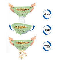 Load image into Gallery viewer, Smart Colander/Strainer With Smart Door for Draining Pasta, Vegetables and Fruits
